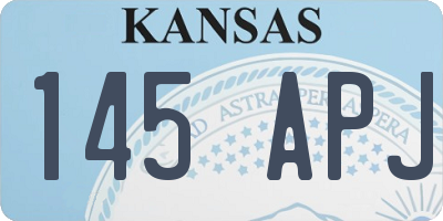 KS license plate 145APJ