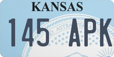 KS license plate 145APK