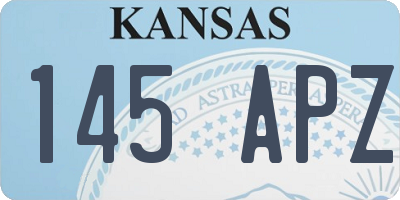 KS license plate 145APZ