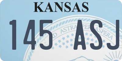 KS license plate 145ASJ