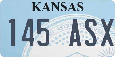 KS license plate 145ASX