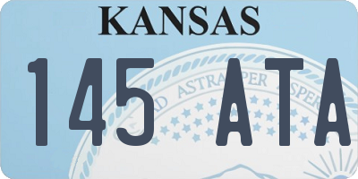 KS license plate 145ATA