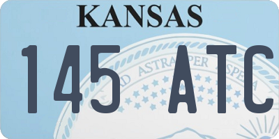 KS license plate 145ATC