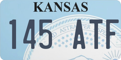 KS license plate 145ATF