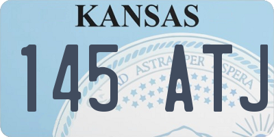 KS license plate 145ATJ