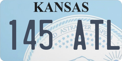 KS license plate 145ATL