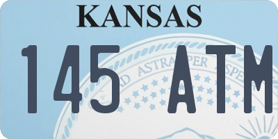 KS license plate 145ATM