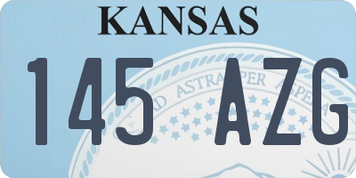 KS license plate 145AZG