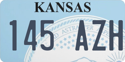 KS license plate 145AZH