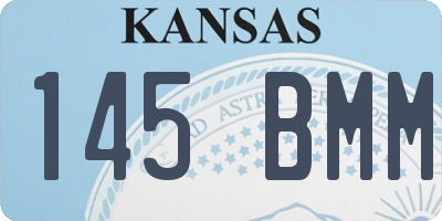 KS license plate 145BMM