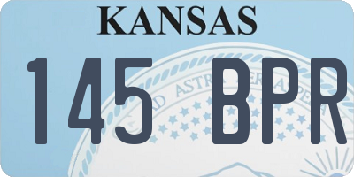 KS license plate 145BPR