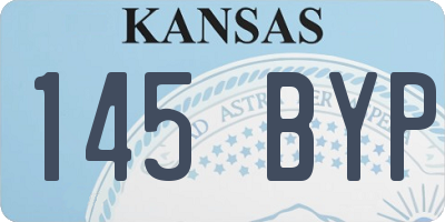 KS license plate 145BYP