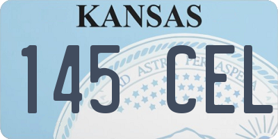 KS license plate 145CEL