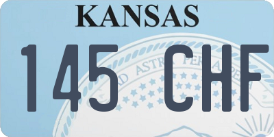KS license plate 145CHF