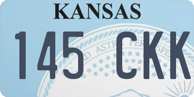 KS license plate 145CKK