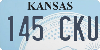 KS license plate 145CKU