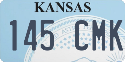 KS license plate 145CMK
