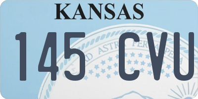 KS license plate 145CVU