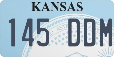 KS license plate 145DDM