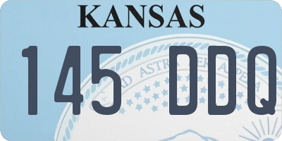 KS license plate 145DDQ
