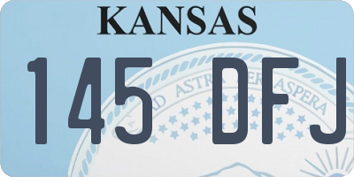 KS license plate 145DFJ