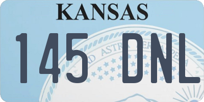 KS license plate 145DNL