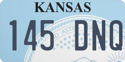 KS license plate 145DNQ