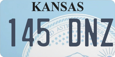 KS license plate 145DNZ