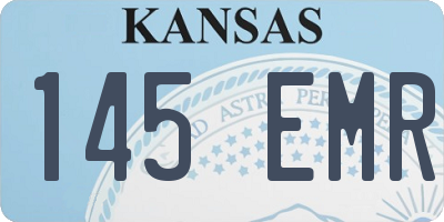KS license plate 145EMR