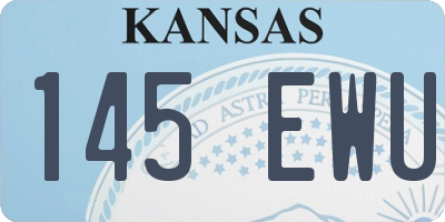 KS license plate 145EWU