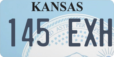 KS license plate 145EXH