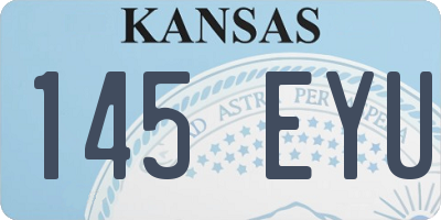 KS license plate 145EYU