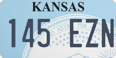 KS license plate 145EZN