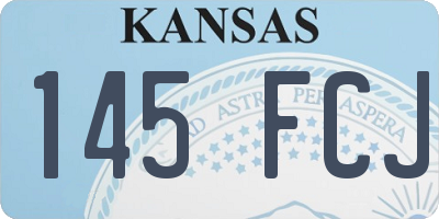 KS license plate 145FCJ