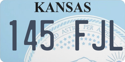 KS license plate 145FJL