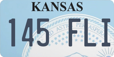 KS license plate 145FLI
