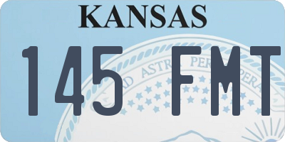 KS license plate 145FMT