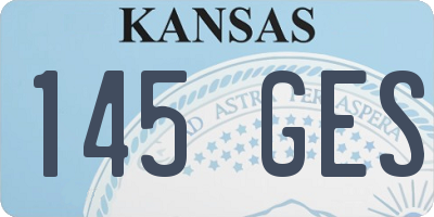 KS license plate 145GES