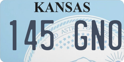 KS license plate 145GNO