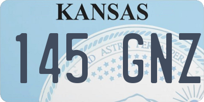 KS license plate 145GNZ