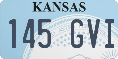 KS license plate 145GVI