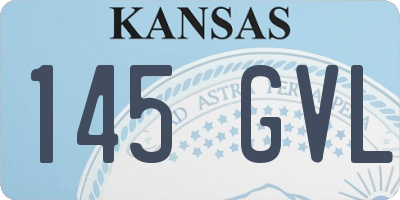 KS license plate 145GVL