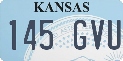 KS license plate 145GVU