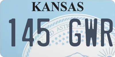 KS license plate 145GWR