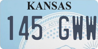 KS license plate 145GWW