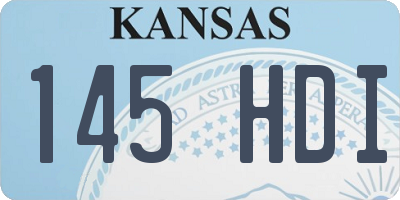 KS license plate 145HDI