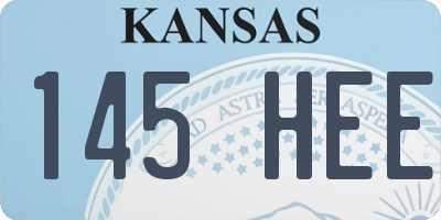 KS license plate 145HEE