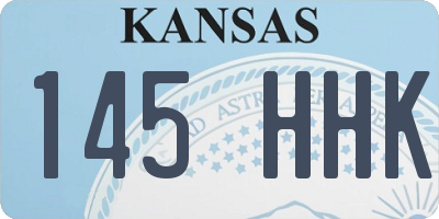 KS license plate 145HHK