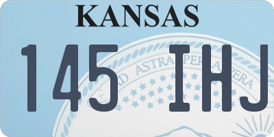 KS license plate 145IHJ