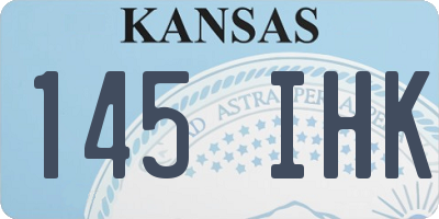 KS license plate 145IHK